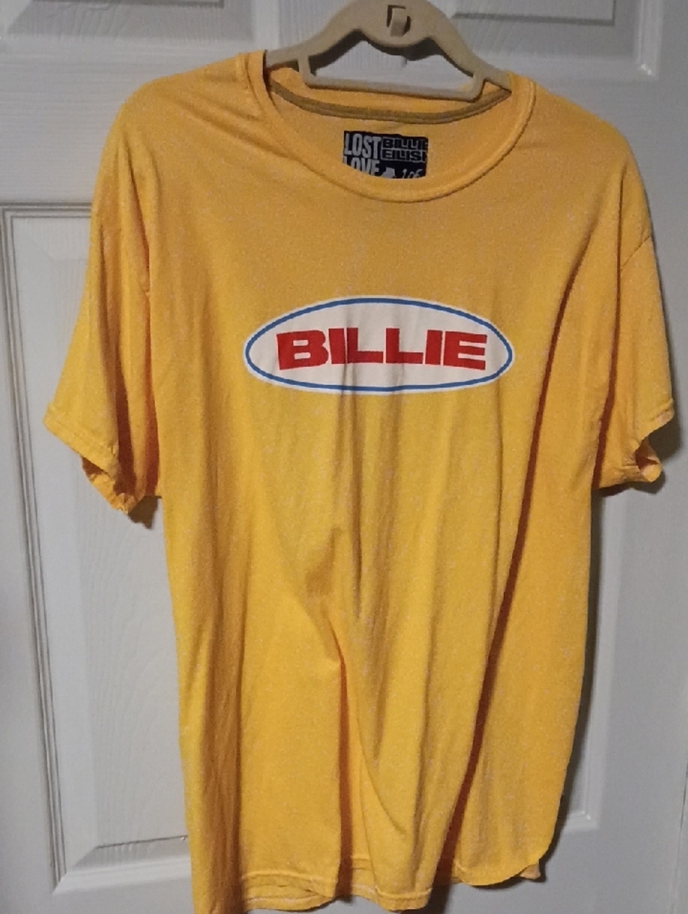 Love Yellow T-Shirt with Black Graphic Tag